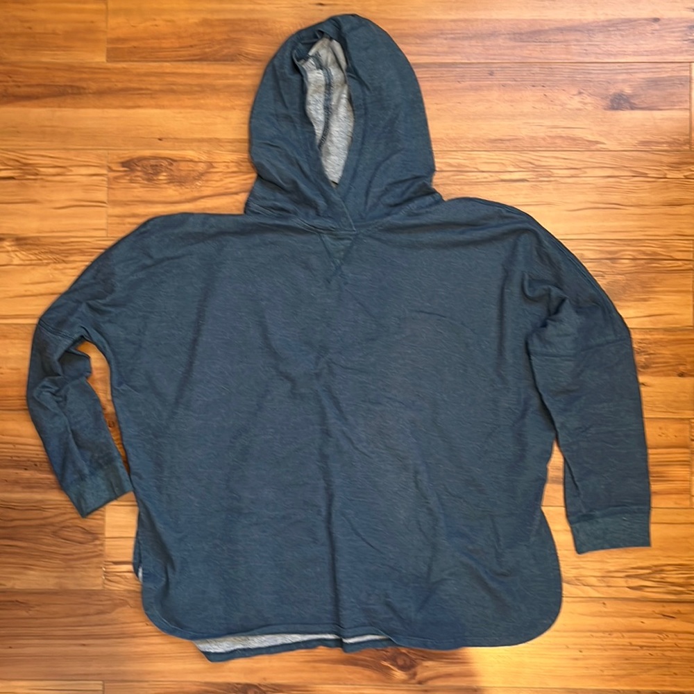 The North Face lightweight pullover hoodie shirt sweatshirt hooded blue XL